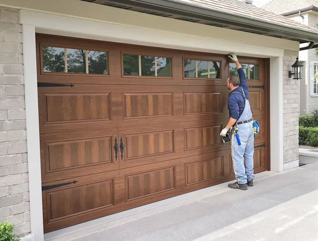 Custom garage door showcase by Windsor Locks Garage Door Repair in Windsor Locks