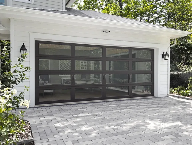 Windsor Locks Garage Door Repair design specialist presenting custom garage door options to Windsor Locks homeowner