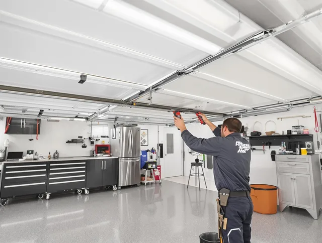 Overhead garage door repair service by Windsor Locks Garage Door Repair in Windsor Locks